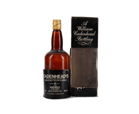 ARDBEG 1975 CADENHEAD'S 15 YEARS - MAIN LABEL PRESENT BUT DETACHEDSingle Malt Scotch WhiskyDistilled March 1975, bottled Nove