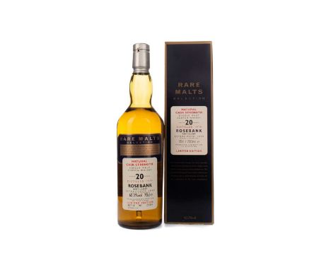 ROSEBANK 1979 RARE MALTS AGED 20 YEARSSingle Malt Scotch WhiskyBottled October 1999, bottle no. 2108. 70cl, 60.3% volume, in 