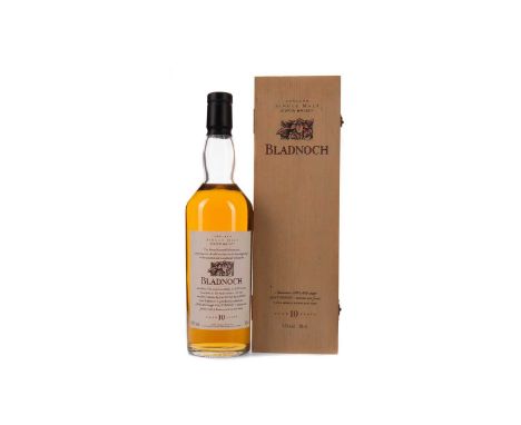BLADNOCH AGED 10 YEARS FLORA &amp; FAUNASingle Malt Scotch Whisky70cl, 43% volume, in wooden box.Condition report: Fill level