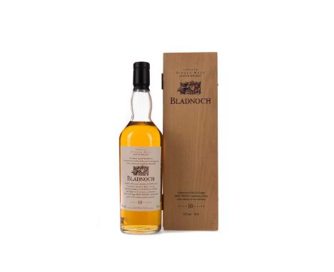 BLADNOCH AGED 10 YEARS FLORA &amp; FAUNASingle Malt Scotch Whisky70cl, 43% volume, in wooden box.Condition report: Fill level