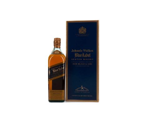 JOHNNIE WALKER BLUE LABELBlended Scotch Whisky75cl, 43% volume, in box.Condition report: Please note bottle is 75cl, box is d