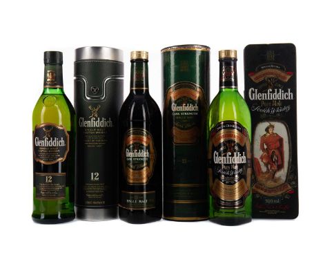 GLENFIDDICH CASK STRENGTH 15 YEARS OLDSingle Malt Scotch Whisky70cl, 51% volume, in tube.GLENFIDDICH SPECIAL OLD RESERVESingl