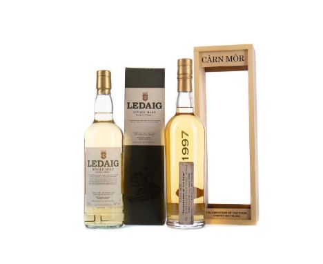LEDAIG 1997 CARN MORSingle Malt Scotch WhiskyDistilled 1 October 1997, matured in hogshead no. 643080, bottled 20 November 20