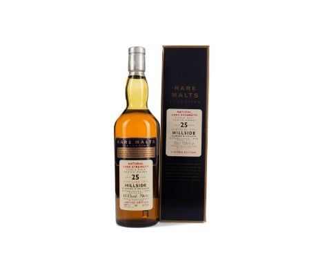 HILLSIDE 1971 RARE MALTS AGED 25 YEARSSingle Malt Scotch WhiskyBottled September 1997, bottle no. 2958. 70cl, 62% volume, in 