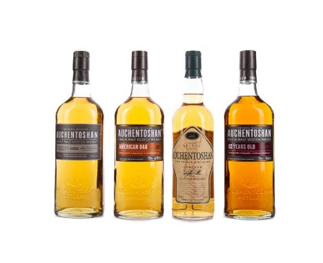 AUCHENTOSHAN AGED 12 YEARSSingle Malt Scotch WhiskyMatured in Oloroso sherry and bourbon casks. 700ml, 40% volume, in carton.