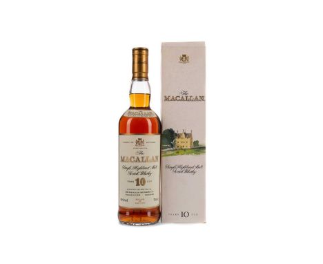 MACALLAN 10 YEARS OLDSingle Malt Scotch WhiskyMatured in sherry wood. 70cl, 40% volume, in carton.