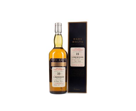 LINKWOOD 1974 RARE MALTS AGED 23 YEARSSingle Malt Scotch WhiskyBottled September 1997, bottle no. 1370. 75cl, 61.2% volume, i