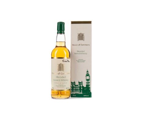 HOUSE OF COMMONSBlended Scotch Whisky70cl, 40% volume, label signed by former Chancellor of the Exchequer and Prime Minister 