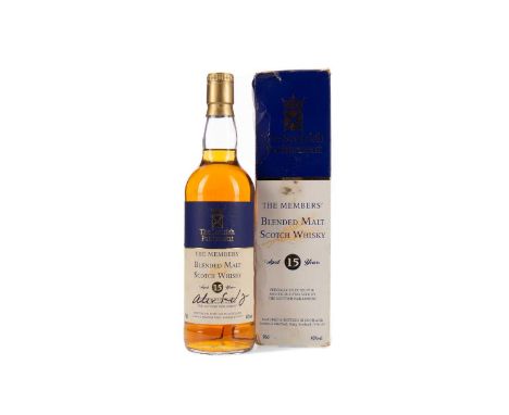 SCOTTISH PARLIMENT AGED 15 YEARS SIGNED ALEX SALMONDBlended Scotch Whisky70cl, 40% volume, in carton.