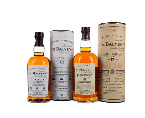 BALVENIE SIGNATURE AGED 12 YEARS BATCH 3Single Malt Scotch WhiskyMatured in Oloroso sherry butts and bourbon barrels. 70cl, 4