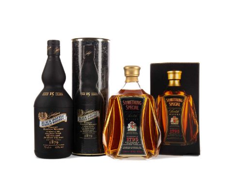 SOMETHING SPECIAL 1793 - ONE LITREBlended Scotch WhiskyOne litre, 40% volume, in carton.BLACK BOTTLE AGED 15 YEARSBlended Sco