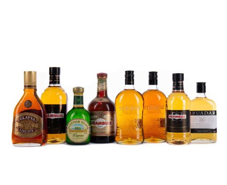 A SELECTION OF SCOTCH WHISKY LIQUEURSIncludes 1x 50cl Glayva (35%), 1x 35cl Scottish Island Malt Whisky Liqueur (40%), 1x 35c