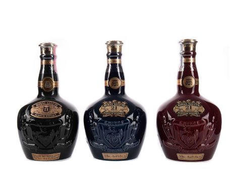 CHIVAS REGAL ROYAL SALUTE AGED 21 YEARS RUBY FLAGONBlended Scotch Whisky70cl, 40% volume, in cloth sack and carton.CHIVAS REG