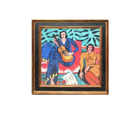 HENRI MATISSE. LA MUSIQUE. Giclee on Silk, 50cms x 50cms, signed in plate, Framed.&nbsp;(Subject to ARR - see Buyers Conditio