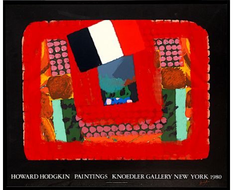 HOWARD HODGKIN. IN A FRENCH RESTAURANT. Handsigned, original 29 colour screenprint on heavy paper, 145cm x 120.5cm approx.&nb