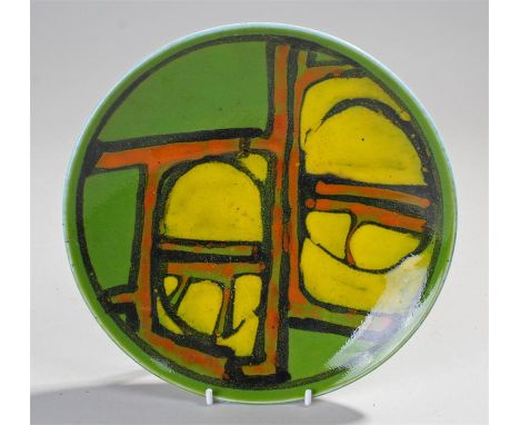 Poole pottery dish decorated with a mark to the base of pattern number 3