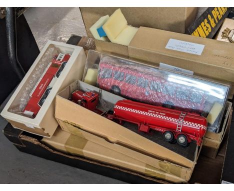 Collection of diecast model fire engine and fire related vehicles to include Saratov, etc. (B.P. 21% + VAT)