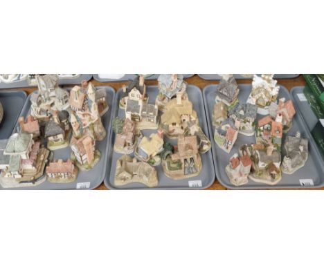 Large collection of David Winter cottages and architectural buildings to include: Merlin's Castle, The Tartan Teahouse Premie