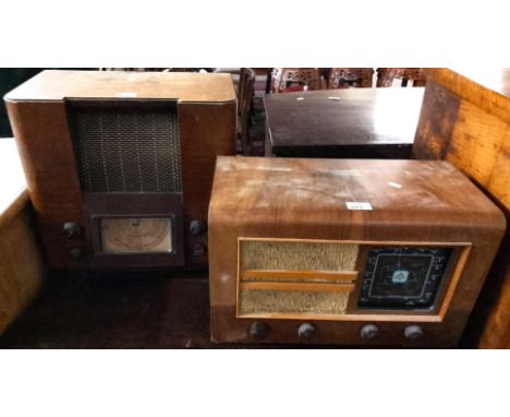 Two vintage valve radios (decorative only, not for use). (2)  (B.P. 21% + VAT)