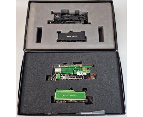 Two Spectrum The Master Railroader Series from Bachmann, locomotive and tender sets to include: Southern and Union Pacific, b