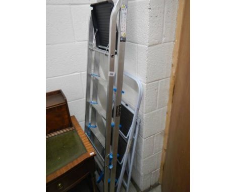 Two good aluminium step ladders, COLLECT ONLY.