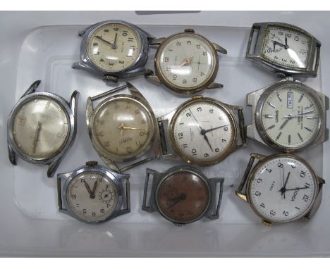 Lorus, Gisa, Kelton and Other Vintage Wristwatch Head, (damages/no straps).