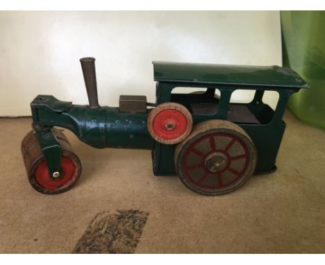 Triang Minic clockwork tinplate pre war Steam roller