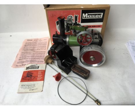A Mamod steam engine in original box