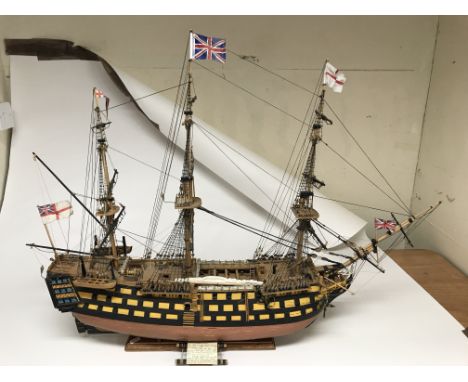 Scale model of the HMS Victory. Length approx 99cm