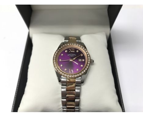 A boxed ladies Rotary wristwatch.