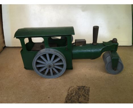 Triang Minic clockwork tinplate Steam roller