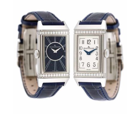   Jaeger-LeCoultre Reverso One Duetto wristwatch, women, decorated with diamonds, card, instruction manual and original box J