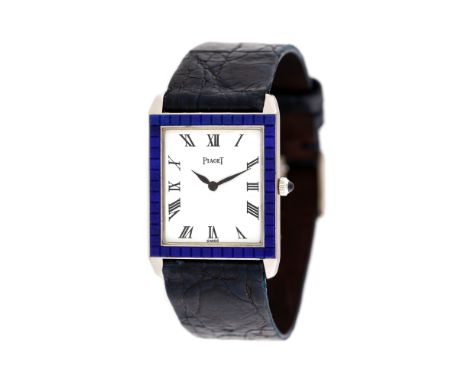   Piaget wristwatch, white gold, women, decorated with Lapis Lazuli Piaget wristwatch, white gold, women, decorated with Lapi