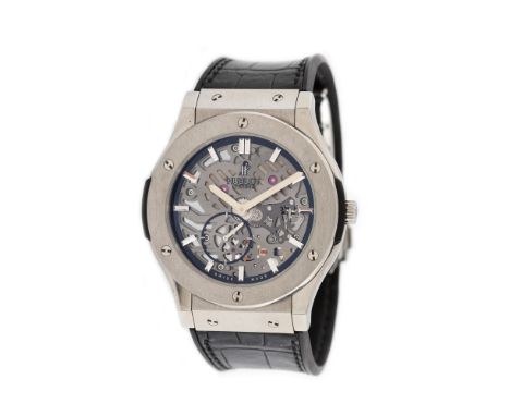   Hublot Classic Fusion Skeleton wristwatch, titanium, men Hublot Classic Fusion Skeleton wristwatch, titanium, men, referenc