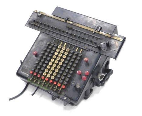 A Muldivo vintage adding machine, with front console, 40cm wide.