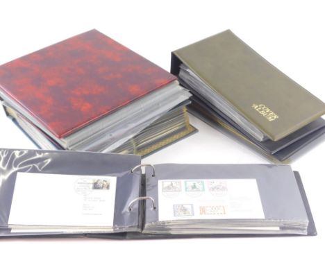 Various stamps, Germany first day covers contained in five albums.