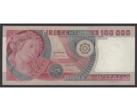 Banca d’Italia, 10,000 Lire, 10 May 1982, serial number BA  447080 R, C.A Ciampi and Vittorio Stevani signatures, uncirculate