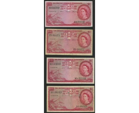 British Caribbean Territories, $1 (4), 1 July 1960, 2 January 1961, 2 January 1962 and 2 January 1963, prefixes P3, W3, B4 an