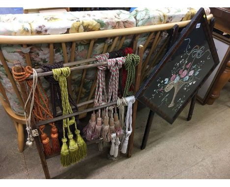 Fire screen and a towel rail