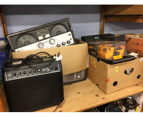 Various tools, amplifier etc.
