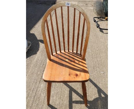 Set of 4x Stick Back Pine Dining Chairs 