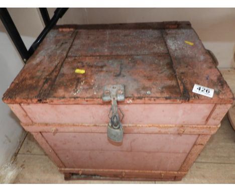 Vintage Wooden Trunk 