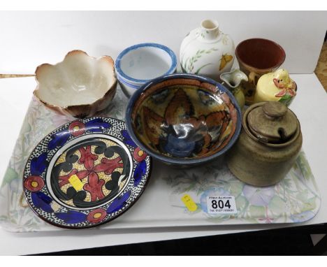 Tea Tray and Contents - Misc China to include Carltonware 