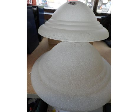 2x Glass Light Shades 