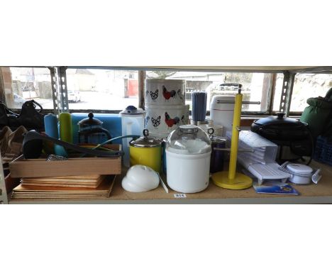 Shelf of Kitchenalia - Morphy Richards Storage Jars, Joseph Joseph Utensils etc 