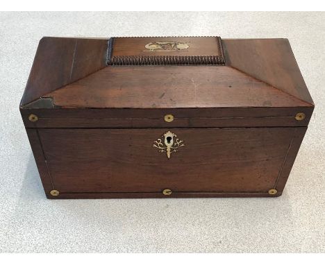 Antique Mahogany tea caddy - in need of restoration