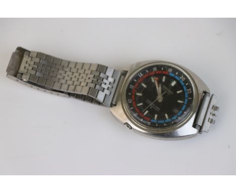 A vintage gents Seiko automatic navigator timer water resistant wristwatch, 6117-6410. 