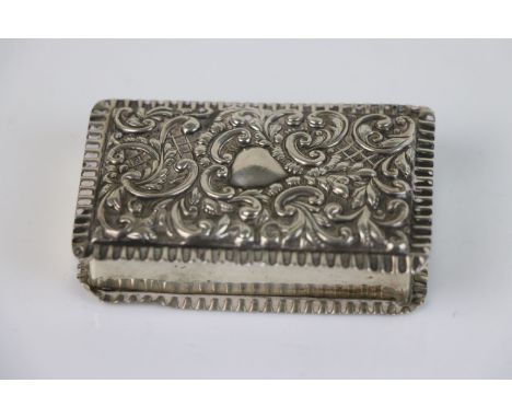 A fully hallmarked sterling silver snuff box, maker marked for Adie &amp; Lovekin Ltd, assay marked for Birmingham and dated 