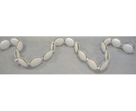  Multi disc light,of 19 articulated sections in  pendant .500 cm , 