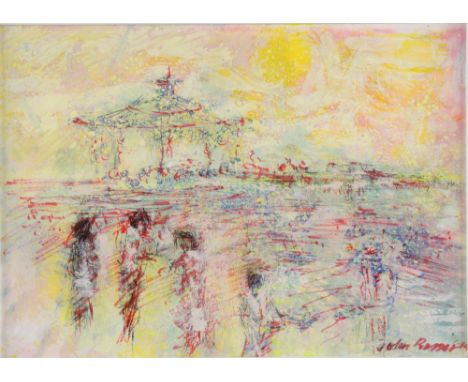 John Rosser, 'Bandstand a pier Brighton' signed gouache 20cm x 26cm. Provenance: collection consigned directly from the artis